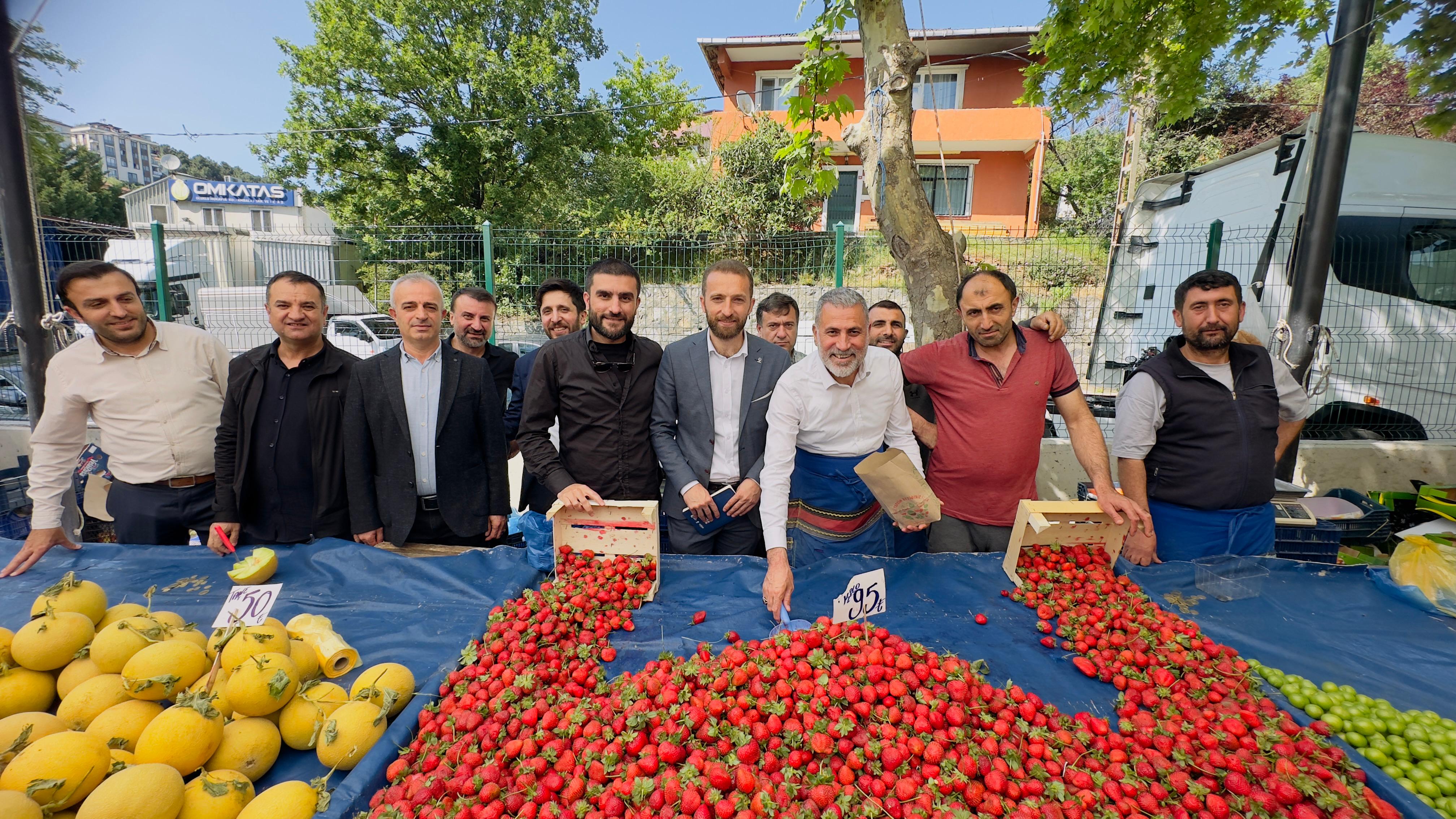 Merkez Mahallesi pazar ve esnaf ziyareti gerçekleştirdik.